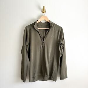 Patagonia Long Sleeve 1/4 Zip Lightweight Pullover Green M